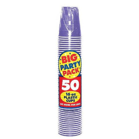 16 oz. Plastic Party Cups - 50 ct