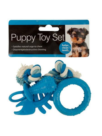 Puppy Teeth-Cleaning Toy Set (Available in a pack of 4)
