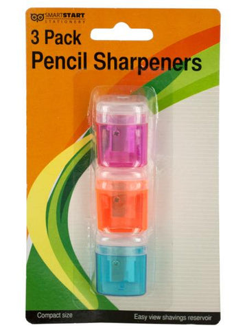 Colorful Pencil Sharpeners Set (Available in a pack of 24)