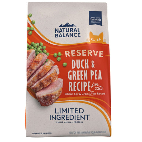 Natural Balance Pet Foods L.I.D. Reserve Dry Cat Food Green Pea & Duck, 1ea/4 lb