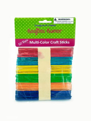 Multi-Color Craft Sticks (Available in a pack of 25)