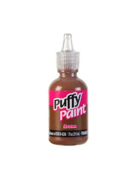 Puffy 1 fl oz Brown Multi-Surface 3D Paint (Available in a pack of 24)