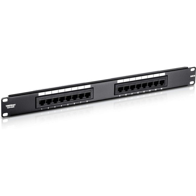 16 port Cat.6 19" RM Patch Pan