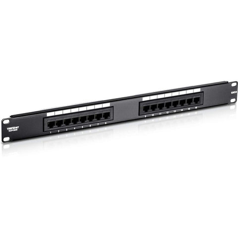 16 port Cat.6 19" RM Patch Pan