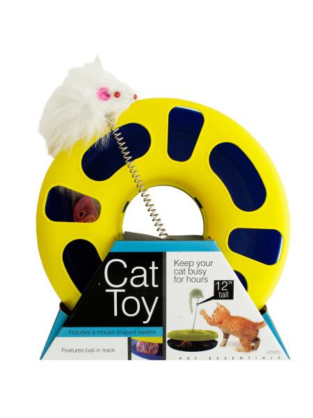 Ball Track Cat Toy with Mouse Swatter (Available in a pack of 1)