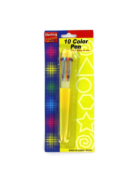 10 Color Ballpoint Pen (Available in a pack of 24)