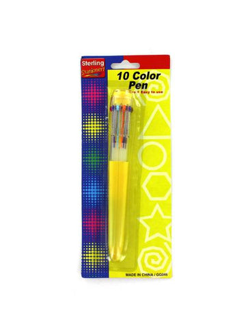 10 Color Ballpoint Pen (Available in a pack of 24)