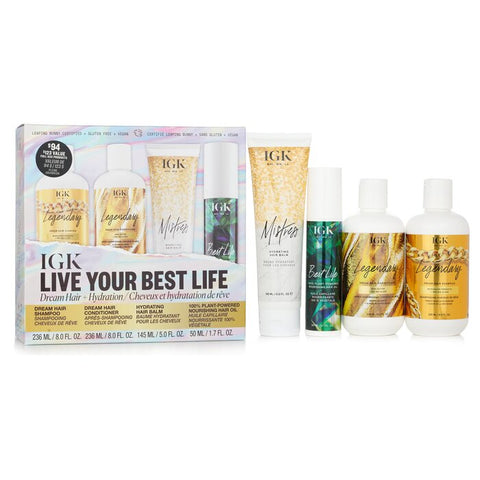 Live Your Best Life - Shampoo, Conditioner, Hair Balm, Hair Oil - Set