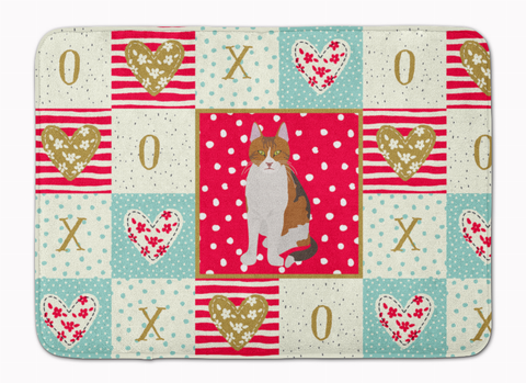 Seated Cat XOXO Art Mat