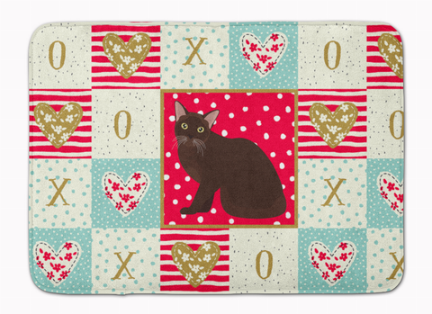 Seated Cat XOXO Art Mat