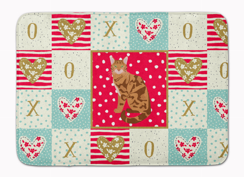 Seated Cat XOXO Art Mat