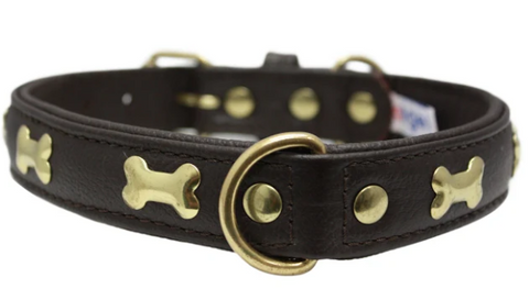 Rotterdam Spiked Dog Collar by Angel 22" X 1" , Hot Pink