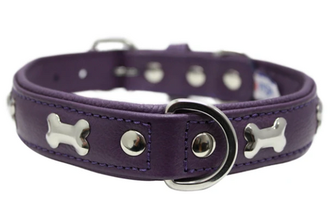 Rotterdam Spiked Dog Collar by Angel 22" X 1" , Hot Pink