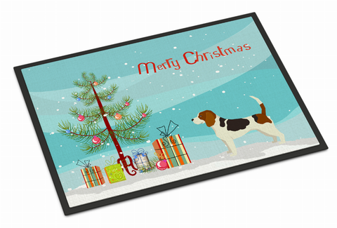 Christmas Tree Dog Art Indoor or Outdoor Mat