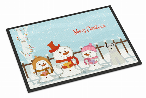 Merry Christmas Carolers Dog Art Indoor or Outdoor Mat