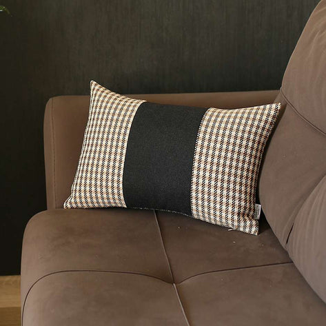 Bohemian Vegan Faux Leather Throw Pillow
