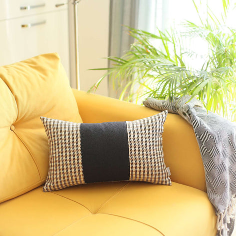 Bohemian Vegan Faux Leather Throw Pillow