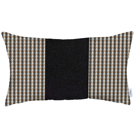 Bohemian Vegan Faux Leather Throw Pillow