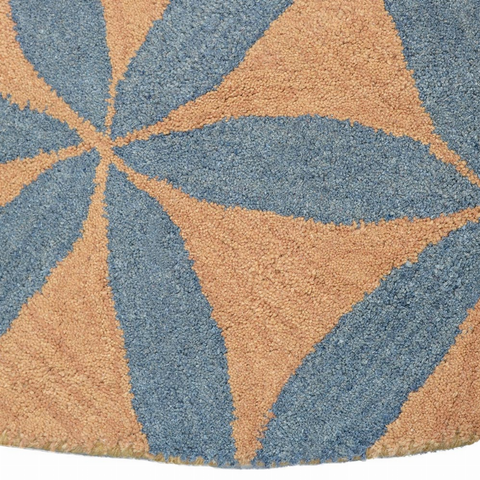 Rugsotic Carpets Hand Tufted Wool Round Area Rug Contemporary