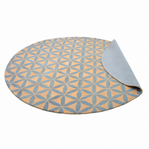 Rugsotic Carpets Hand Tufted Wool Round Area Rug Contemporary