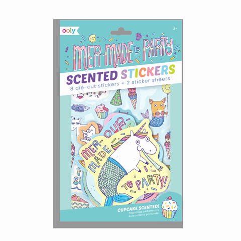 Scented Scratch Stickers - 2 Sticker Sheets + 8 Jumbo Stickers