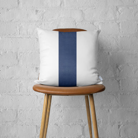 Vegan Faux Leather Detailed Throw Pillow