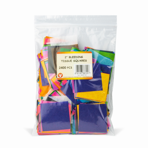 Tissue Squares, 5", Primary Colors, Pack of 480