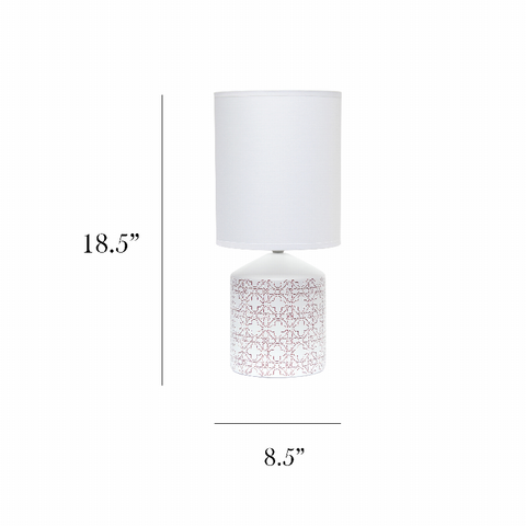 Simple Designs Fresh Prints Table Lamp