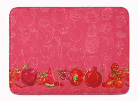 Fruits and Vegetables Machine Washable Memory Foam Mat