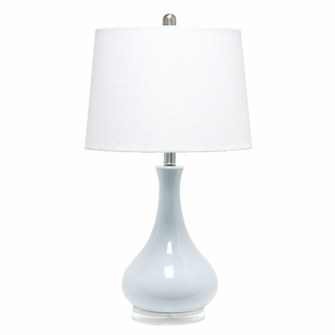 Lalia Home Droplet Table Lamp with Fabric Shade