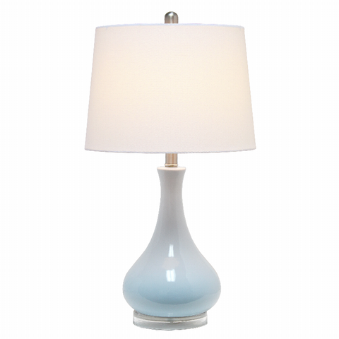 Lalia Home Droplet Table Lamp with Fabric Shade