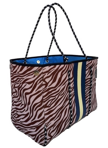 Lolly Luella On the Go - Neoprene Tote Bag (With Removable Matching Small Zippered Pouch)