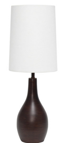 Simple Designs 1 Light Tear Drop Table Lamp
