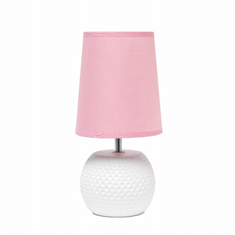 Simple Designs Studded Texture Ceramic Table Lamp