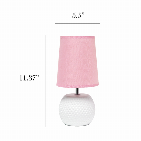 Simple Designs Studded Texture Ceramic Table Lamp