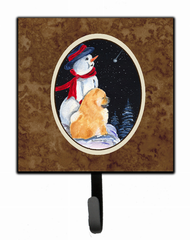 Snowman with Dog Leash or Key Holder