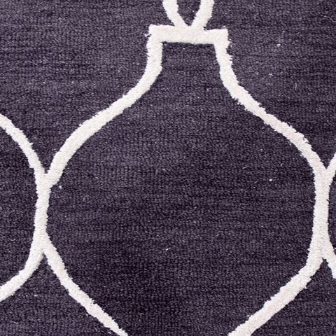 Rugsotic Carpets Hand Tufted Wool Square Area Rug Geometric