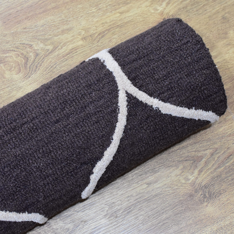 Rugsotic Carpets Hand Tufted Wool Square Area Rug Geometric