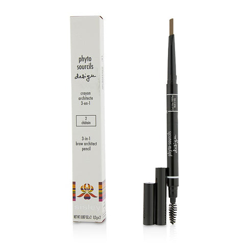 Phyto Sourcils Design 3 In 1 Brow Architect Pencil - # 3 - 2x0.2g/0.007oz