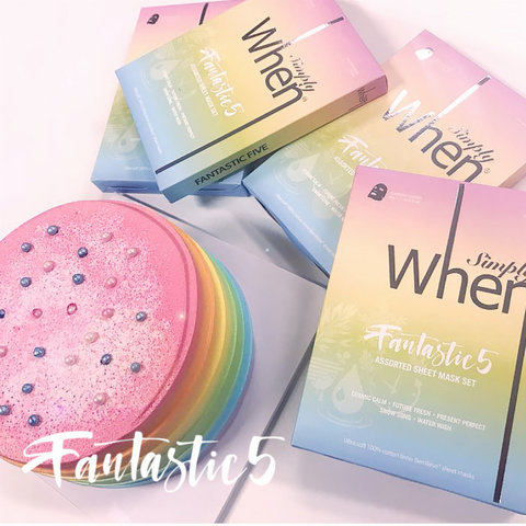 Fantastic Five Assorted Sheet Mask Set - Simply When