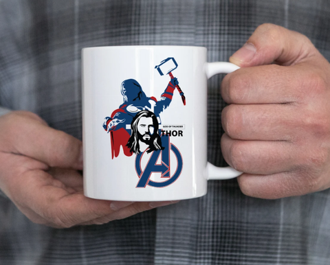 Hero Inspired Coffee Mug - Thor | By Trebreh Designs