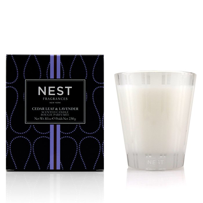 Scented Candle - Cedar Leaf &amp; Lavender.