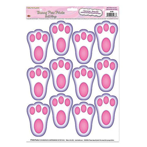 Easter Bunny Paw Prints Window Clings