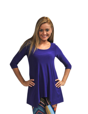 3/4 Sleeve Tunic Top