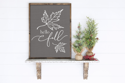 Hello Fall Wood Wall Decor