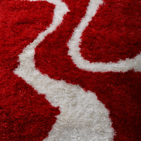 Rugsotic Carpets Hand Tufted Shag Polyester Square Area Rug Contemporary