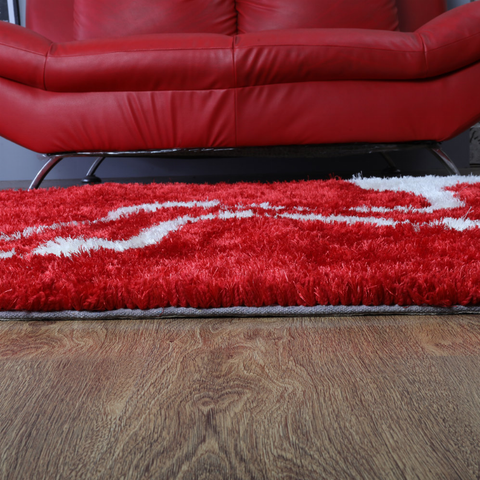 Rugsotic Carpets Hand Tufted Shag Polyester Square Area Rug Contemporary