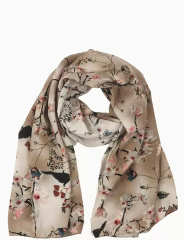 Digitally Printed Floral Scarf