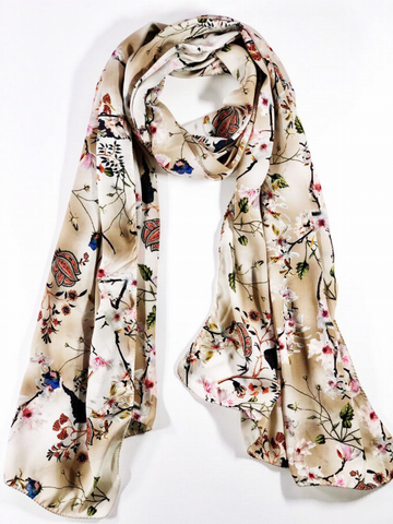 Digitally Printed Floral Scarf