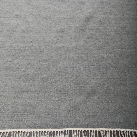 Rugsotic Carpets Hand Woven Flat Weave Kilim Wool Square Area Rug Solid